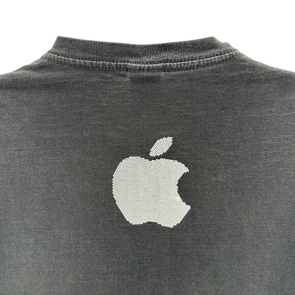 Vintage The Phantom Apple Mens XL T-Shirt Macintosh Pixel Puffy Print Rainbow - Picture 4 of 6